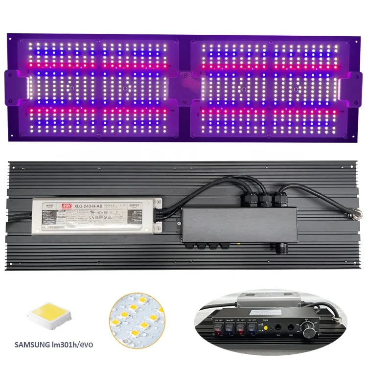 5 Channel 240w Led Board LM301H Evo Samsung Full Spectrum 120Watt UV IR Indoor Plants Vertical Farming Grow Led Lights Panel