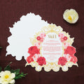 Unique Color Printing White Acrylic Wedding/Birthday Invitation Card Thank You Card with 3D Gold Acrylic Letters for Wedding