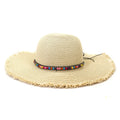Beach Paper Sun Hats Woman Floppy Summer Women Sun Hat Straw Beads Wide Brim Sun Hat