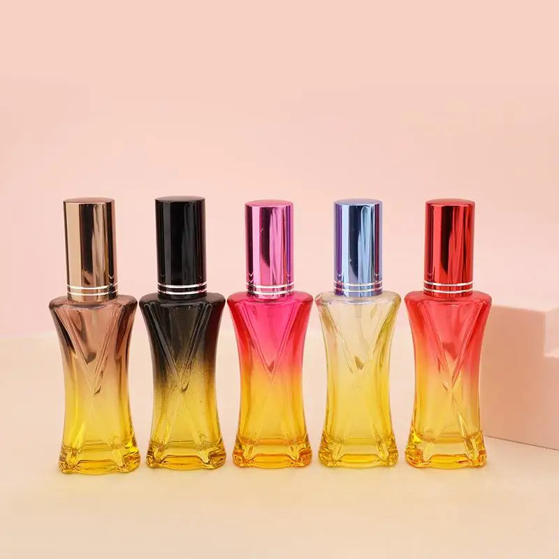 Wholesale Fragrance Packaging Bottles Empty Colored 30ml Screw Neck Portable Mist Spray Perfume Glass Bottle