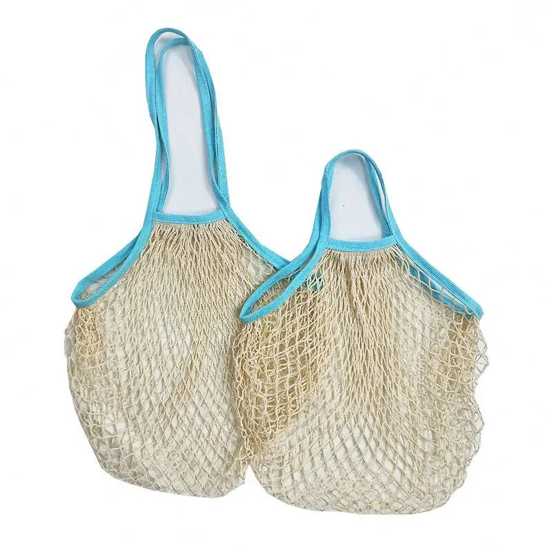 Eco-friendly Shopping Bag Reusable Cotton Mesh Vegetable and Fruit Bag Vegetable Cotton Mesh Bags