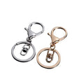 Metal Gold Lobster Clasp Keychain Hardware Swivel Key Hook Chain Making Keyrings Bulk for Keychain Jewelry DIY Craft Accessories