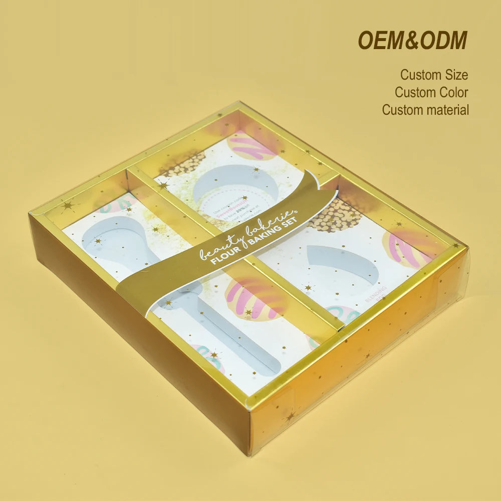 Custom Luxury Gold Art Paper Packaging Box with Eva Inner Hot Stamping Makeup Tools Package Box Paper