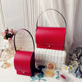 Luxury Wedding Candy Box Red Wedding Gift Boxes Chocolate Treat Gift Wedding Candy Gift Box for Guest with Handle