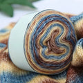 Best Price Italy 60% Cotton 30% Acrylic Tier Dye Blend Yarns Mohair Cake Yarn for Knitting Sweaters