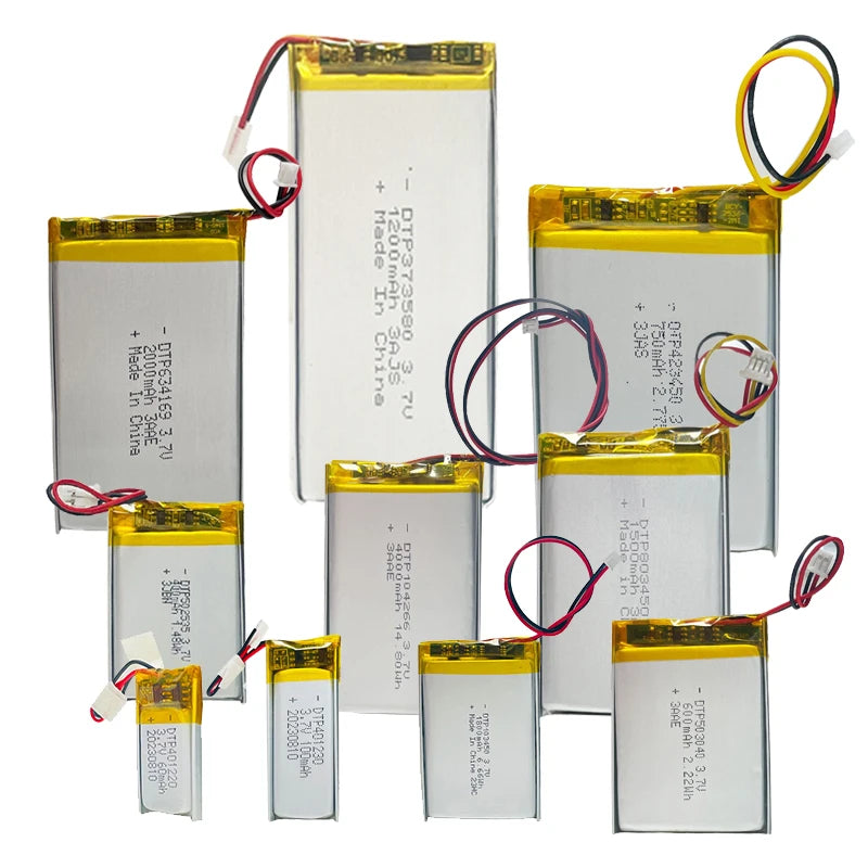 3.7v Rechargeable Lithium Battery UL/CB/KC/CE Certificated 1000mah 2000mah 4000mah 5000mah Li Polymer Battery Pack