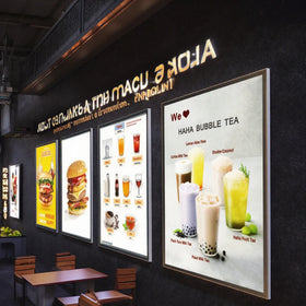 Ultra Slim Aluminum Profile Backlit LED Light Box Sign for Advertising Poster Frame Led Banner Display