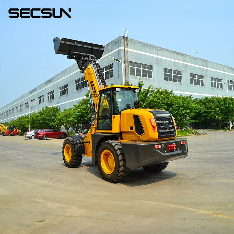 Secsun Hot Sell Epa Ce Engine Telescopic Wheel Loader 4 Wheel Loader Multi Functional Telehandler Telescopic Loader for Sale