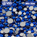 VDD 030 Sapphire  Mix Size SS6-SS20 High Quality Glass Rhinestones Crystal Flatback  Stones for Nail Art DIY Crafts Decorations