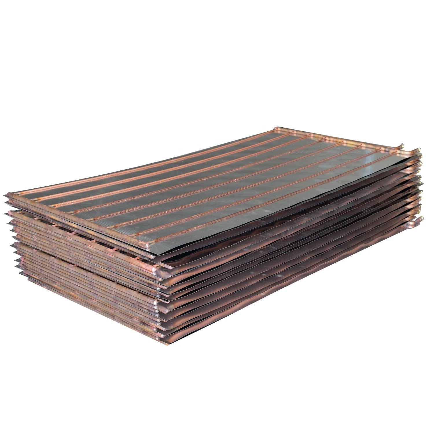 Black Chrome Aluminum Fin Powder Coating Solar Collector
