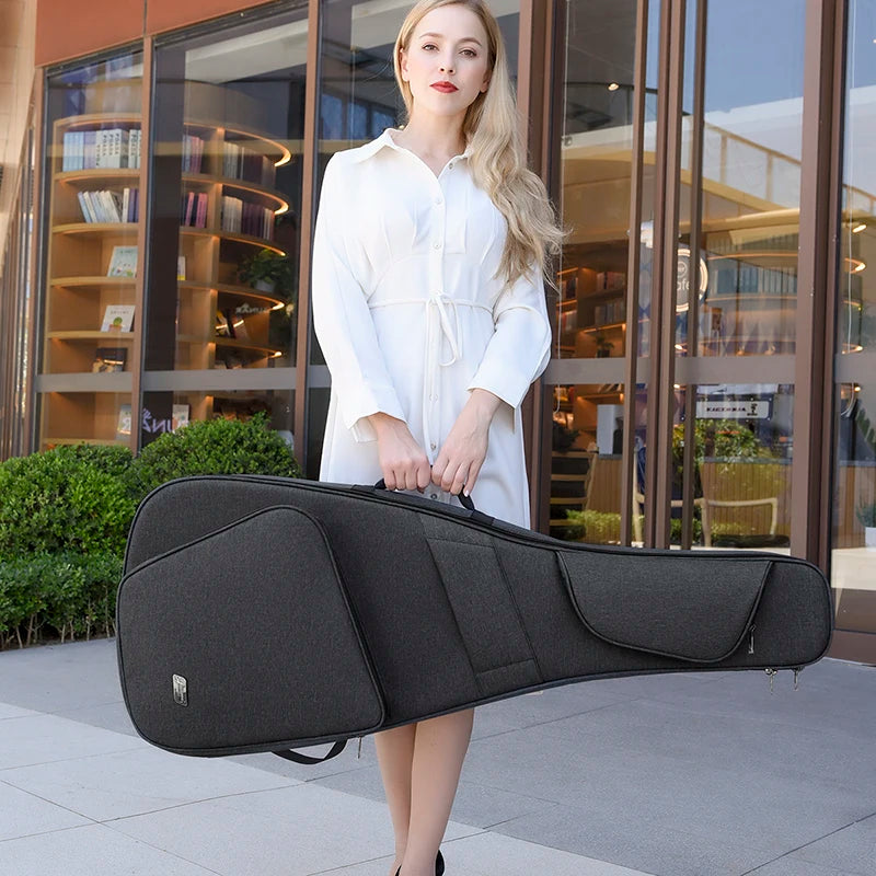 Jinchuan Electric Guitar Bag 25mm Thick Oxford Material with Foam Padding Soft Case Adjustable Shoulder Strap