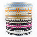 38mm 50mm Ethnic Jacquard Polyester Webbing Tape for Bags Straps Garment Belt | Custom Color Logo OEM Wholesale Wide Ribbon