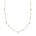 LOZRUNVE 925 Sterling Silver Gold Star Diamond CZ Charm Necklace Choker Findings for Women