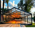 Durable Heavy Duty Outdoor Luxury Wedding Exhibition aluminum Clear Top Tent with Customizable Options