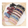 Bohemian Square Five Pointed Star Rivet Hand Braided Rope Simple Embroidery Fringe Fashion Bracelet for Women