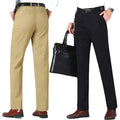 Mens Suit Pants Slim Fit Stretch Cotton Twill Work Trousers Skinny Slacks Business Attire Formal Wear Chino Pants