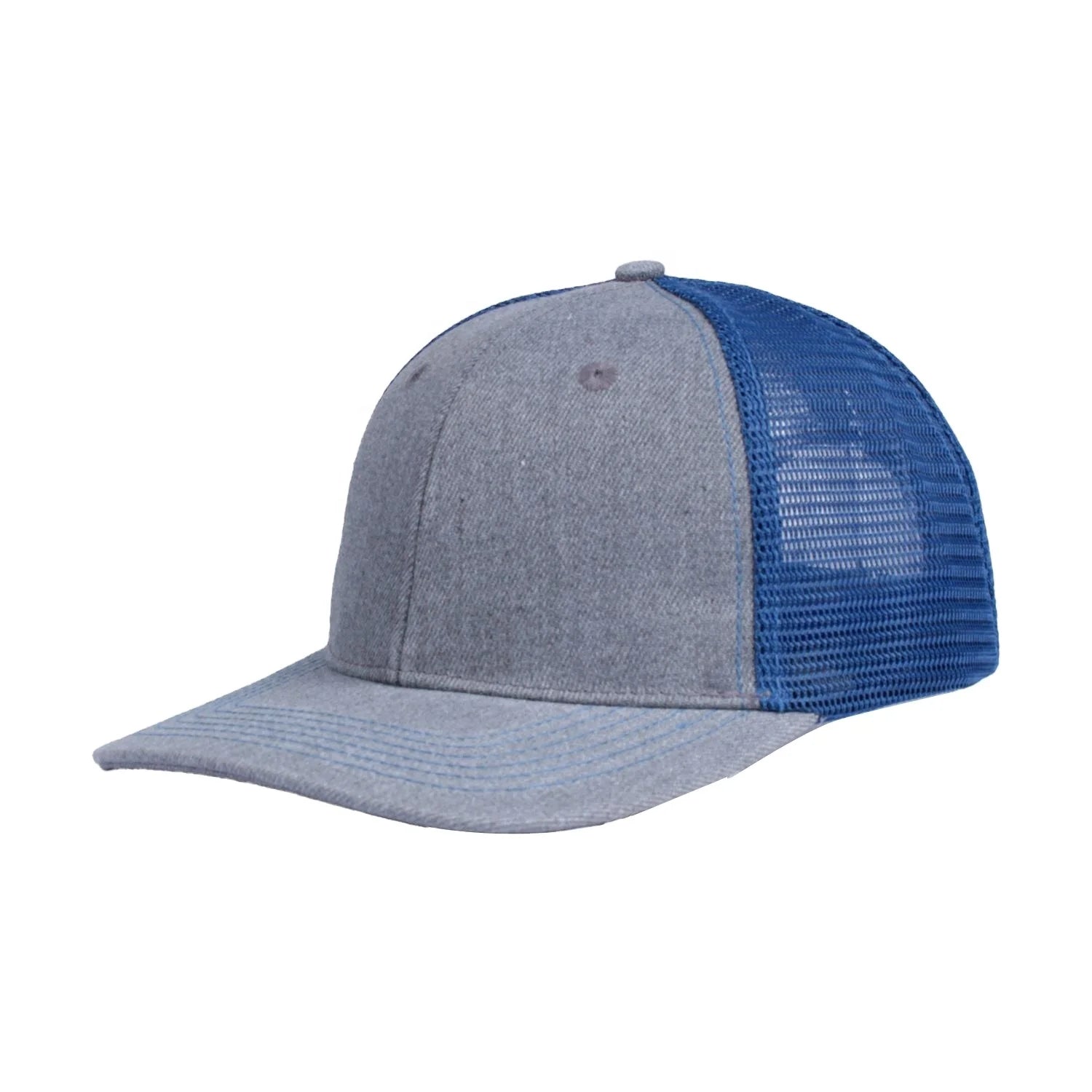 Cheap 5-Panel Unisex Adult Trucker Hat Custom Plain Half Mesh Outdoor Sports Fishing Embroidery 56-58CM