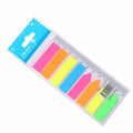 Custom Waterproof Plastic Arrow Pet Sticky Note Fluorescent Color Ruler square Memo Pad School Supplies Index Tabs Bookmark
