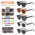 New Luxury Designer Frames Men Sunglass Women Gafas De Sol Sun Glass Polarized Trendy Retro Square Ladies Acetate Sunglasses