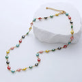 Fashion Devil Eye Jewelry Stainless Steel 18K Gold Plated Demon Eye Necklace