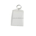Clear Blank Plastic Photo Frame Key Chain Acrylic Keychain in Special Customer Shape