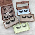 Luxury Nude Pull Out Eyelash Box Lash Packaging Drawer Boxlash Private Label Custom logo Mink Lashes 3d 25mm Packages Box