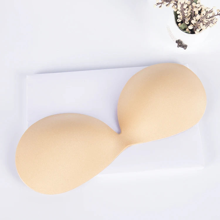 XINKE Romantic Strapless Bra Seamless Push-Up Padded Backless Bra with Nonwoven Weaving for Adults' Wedding Dress