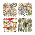 40Pcs Vintage Hand Account Transparent Stickers for Scrapbook DIY PET Old Memory Sticker Bag
