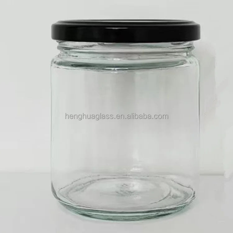 Round Glass Jam Jars 240ml 350ml 400ml 450ml 500ml 550ml 730ml 770ml Pickles Mayonnaise Canned Food Container Honey Glass Jar