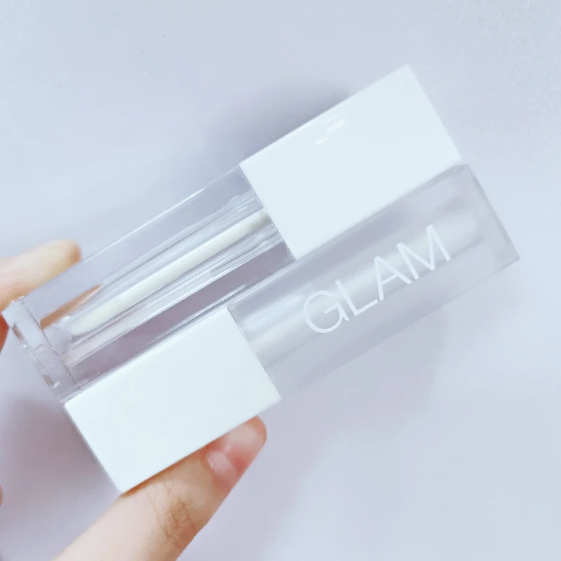 Yueshunxing 5ml White Lipgloss Tube Frost White Lip Gloss Tube square Empty Lipgloss Tube