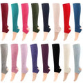 Women Girls Thermal Dance Calf Socks Comfortable Soft Leather Forefoot Pad Modern Ballroom Latin Half Shoe Thong