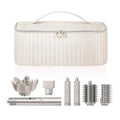 Light Luxury Quilted Curling Iron Organizer Bag Hair Dryer Accessories Storage Bag Double Layer with Zipper Closure for Travel