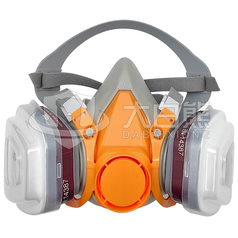 Cheap Price Industrial Work Safety Mask Adjustable Reusable Gas Mask for Agriculture Rubber Green Dust Protective