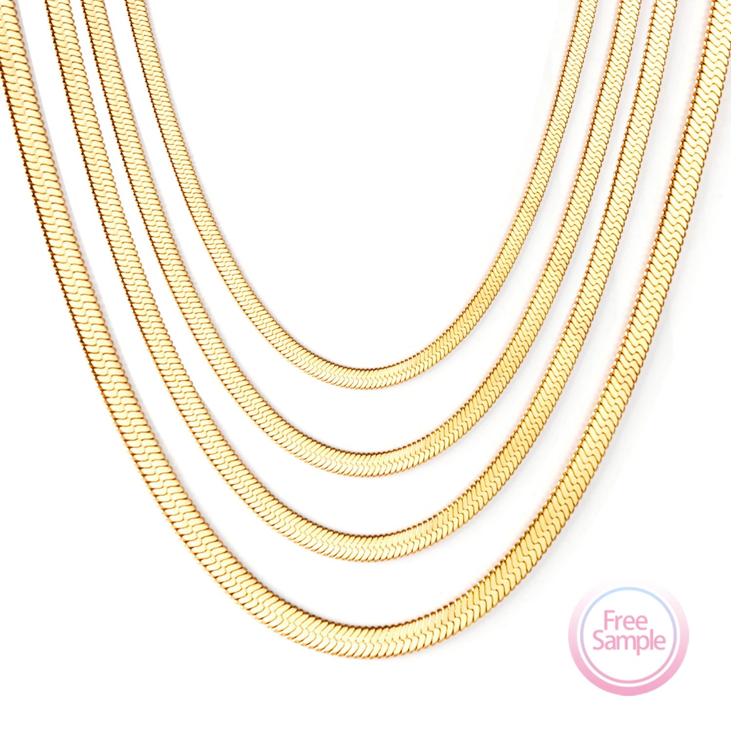 SSeeSY ODM Custom Design Fashion Personality Hip-hop Jewelry Basic Chain Snake Chain Stainless Steel Necklace Gift for Women Men