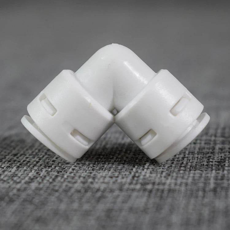 Ro Water Purifier Parts White Plastic Elbow Water Purifier Quick Fitting Connector