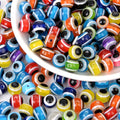 JC Crystal Wholesale Resin Devil Eye Beads Round Evil Eye Beads DIY Bracelet Necklace Accessories Loose Beads for Jewelry Making