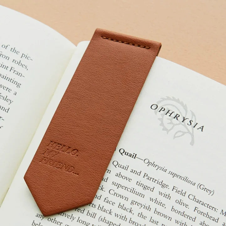 Customized PU Leather Magnetic Bookmarks Personalized Reader Gifts Book Accessories Handmade Book Mark Corner Page Marker