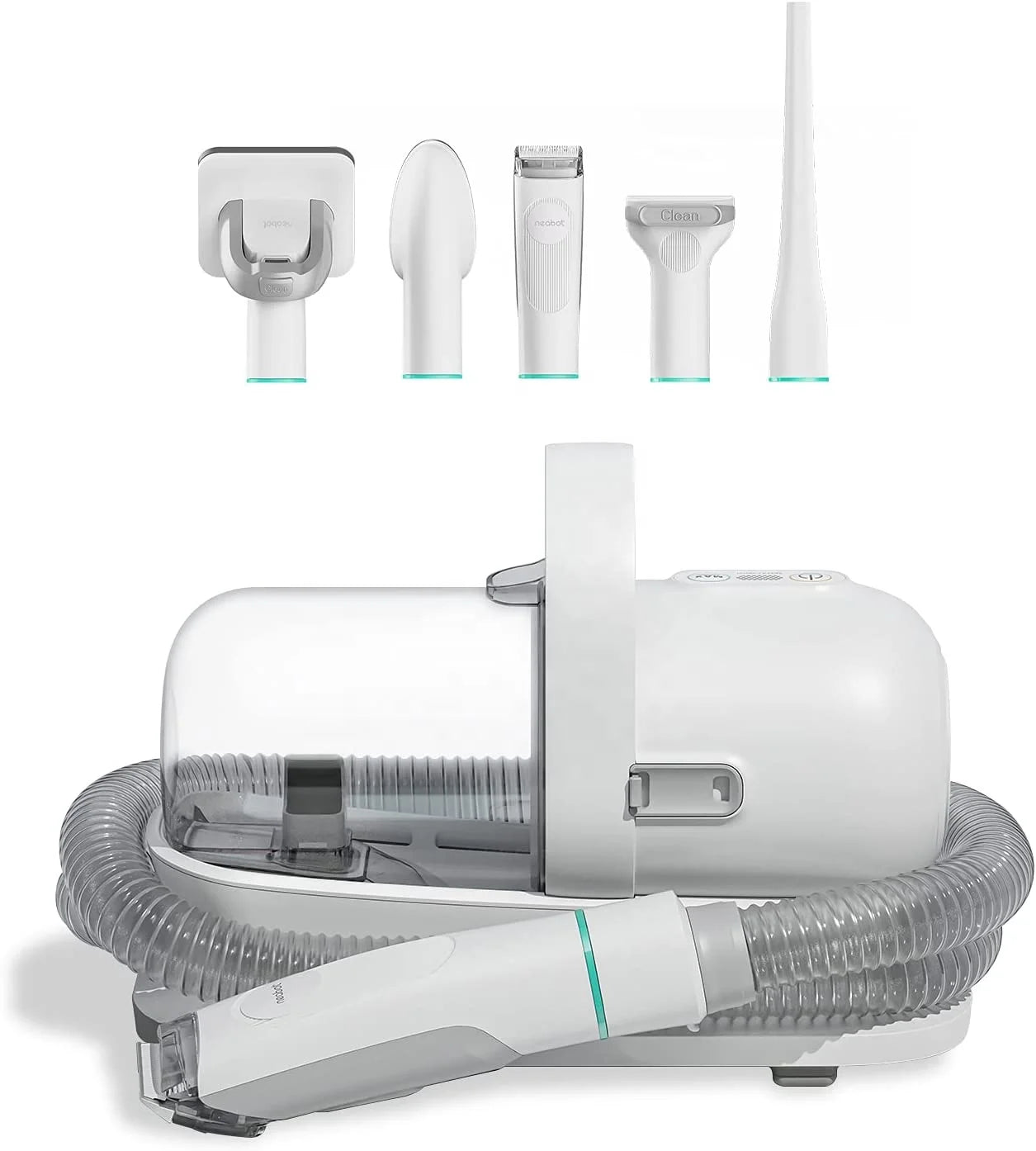 Pro Pet Grooming Kit & Vacuum Suction 99% Pet Hair Professional Grooming Clipppers With 5 Proven Grooming Tools for Dogs Cats