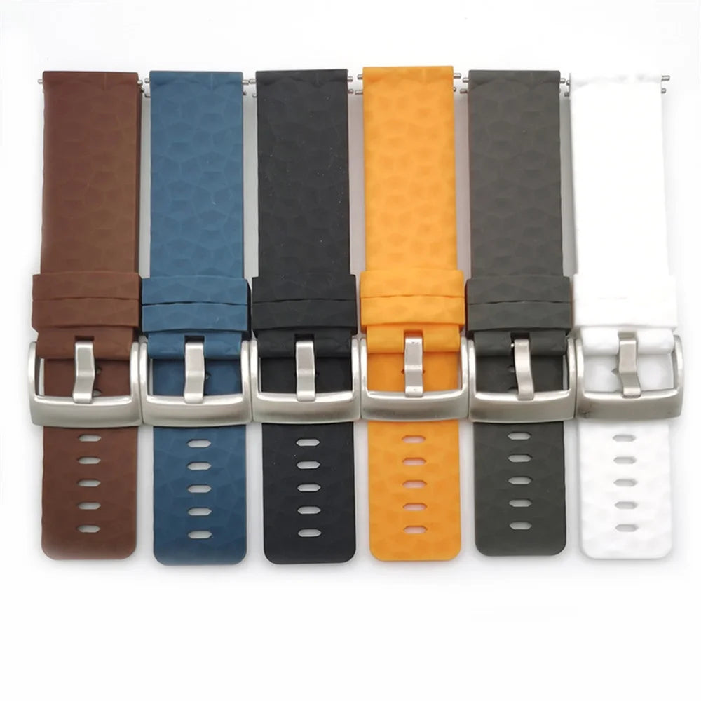 24mm Sport Silicone Strap for Suunto 7/9 Baro Watch Band Universal Quick Release Outdoor Rubber Waterproof Wrist Bracelet