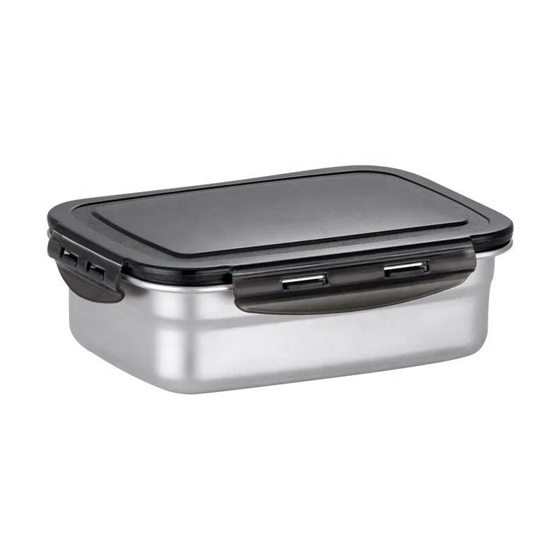 304 Stainless Steel Food sealed Containers Portable Insulated Breakfast Box Food Storage Container Set Bento Box