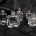 Empty Glass Hanging Freshener Car Perfume Diffuser Bottles Fragrance Glass Jar With Wooden Cap 3ml 5ml 8ml 10ml