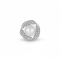 YILUN Handmade 925 Sterling Silver Rhodium Plated Floral Pearl Pendant Bulk Order