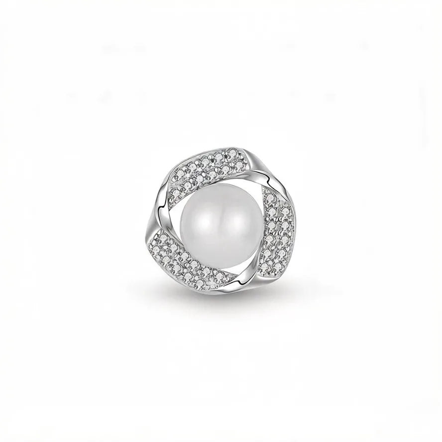 YILUN Handmade 925 Sterling Silver Rhodium Plated Floral Pearl Pendant Bulk Order