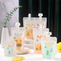 Your Own logo Foldable Water Bag Drink Spout Pouch Liquid Juice Packaging