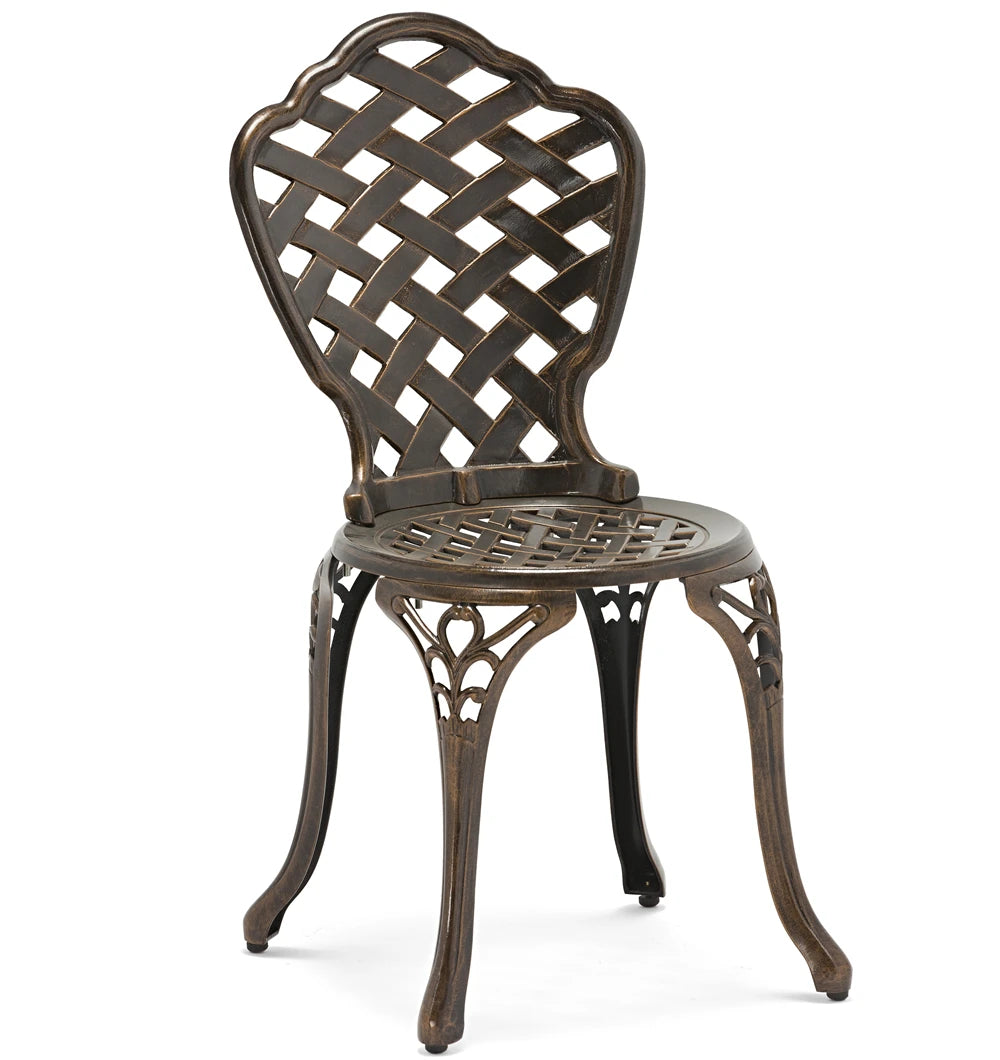 Factory Cast Aluminum Garden Chair Modern OEM ODM Customized Bronze Metal Furniture for Outdoor Use in Hotels Parks & Hospitals