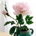 2 Heads Artificial Big Peony Silk Flower Blush Pink Wedding Table Center Piece Party Home Decoration
