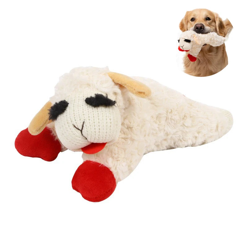 Squeaky Dog Chew Toys Stuffed Animal Sound Cute Pet Plush Toy for Puppy Teeth Clean Interactive Funny Indestructable Dog Toys
