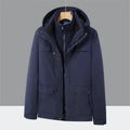 A612 Unisex 3-in-1 Outdoor Workwear Jacket Waterproof Thermal Coat with Thickened Fleece Customizable Logo Winter XL Size