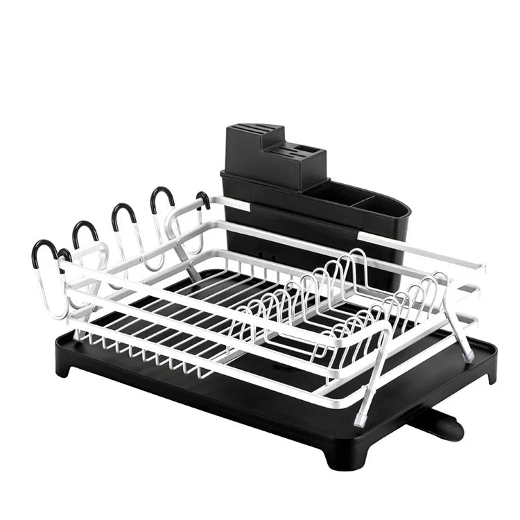 Adjustable Stainless Steel Drainer for Kitchen Sink Double-Tier Dish Rack Drying Storage Metal Stand Bathroom Use OEM ODM Design