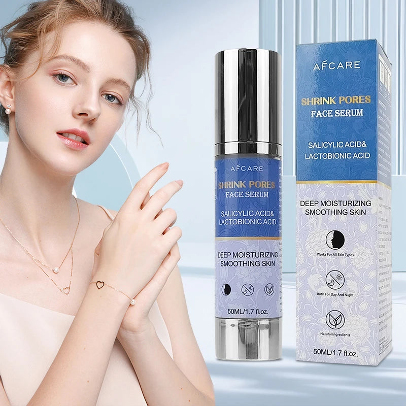 Pore Shrinking Facial Essence Moisturizing Oil-control Cruelty-free Salicylic Acid Lactobionic Acid Face Serum Private Label
